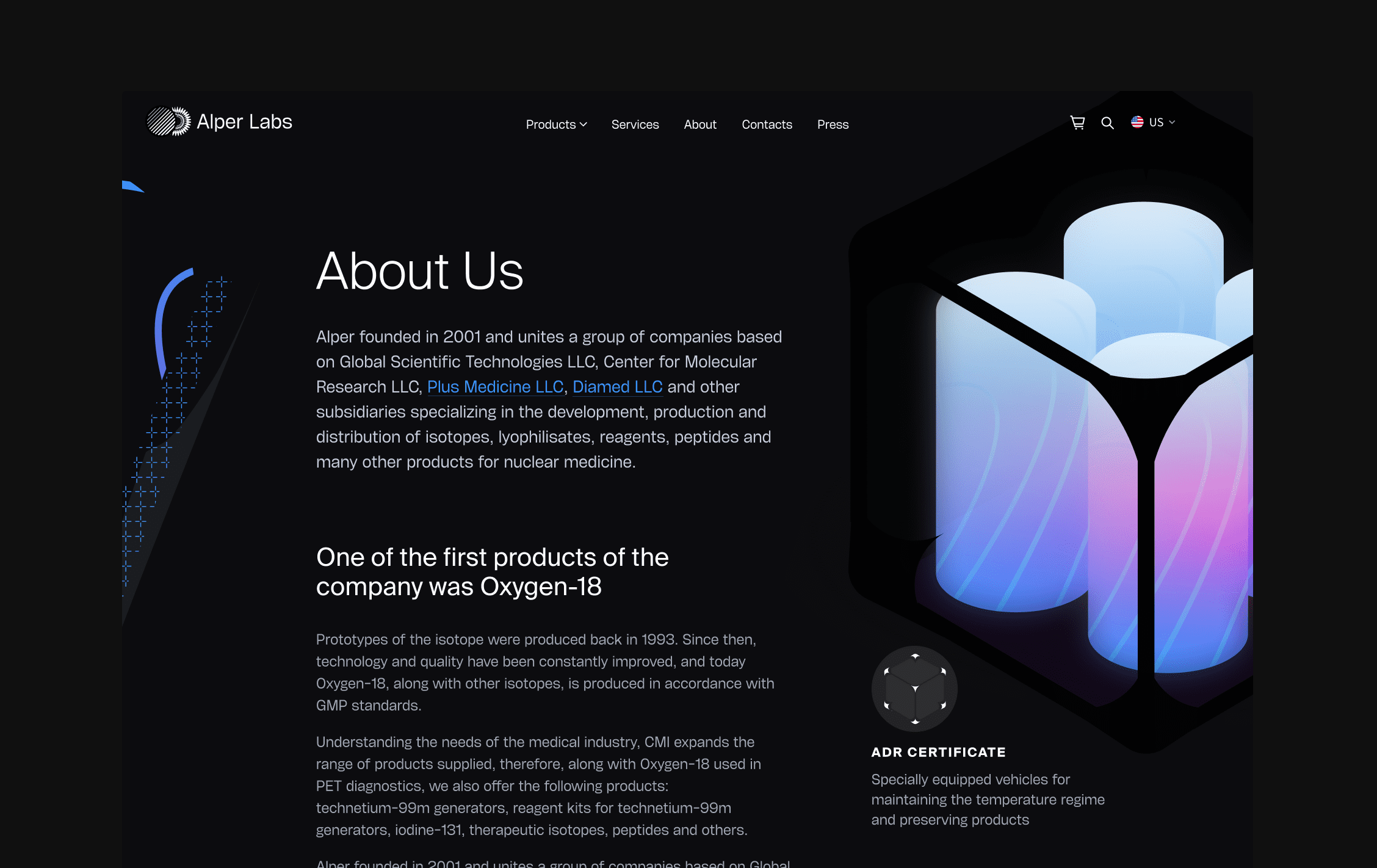 An about us page